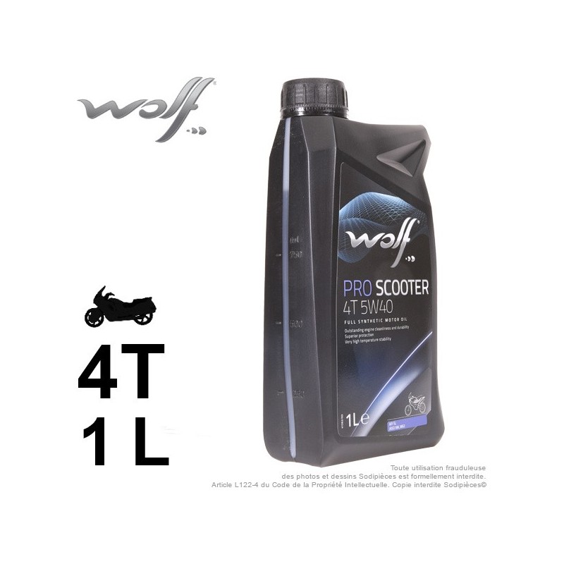 Huile 2 roues. Wolf CHRONO 4T 10W40