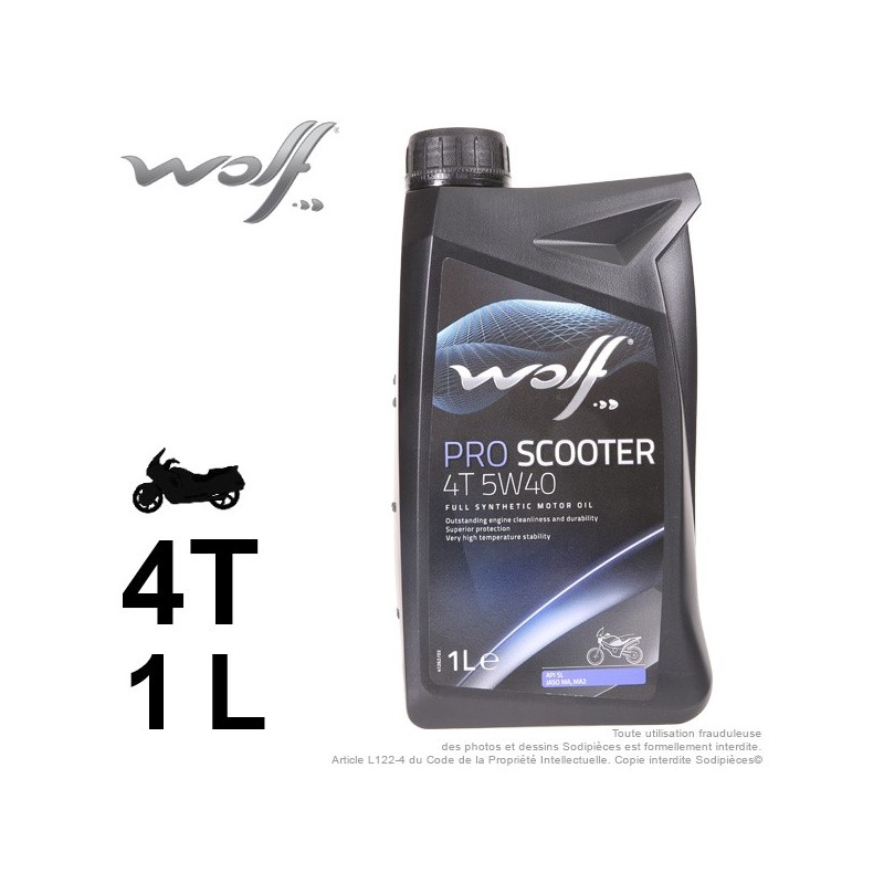 Huile 2 roues. Wolf CHRONO 4T 10W40