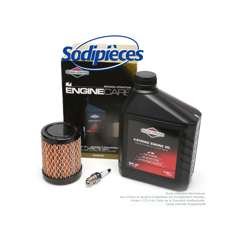 Kit entretien moteur Briggs et Stratton  21, 21R5, 21R6, 21R7, 21R8, et séries 3 powerbuilt intek I/C OHV. Origine