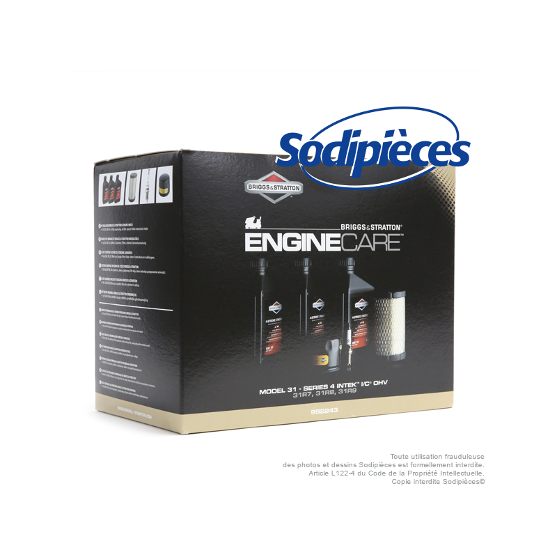 Kit entretien moteur Briggs et Stratton 31, 31R7, 31R8, 31R9 et séries 4 intek I/C OHV. Origine