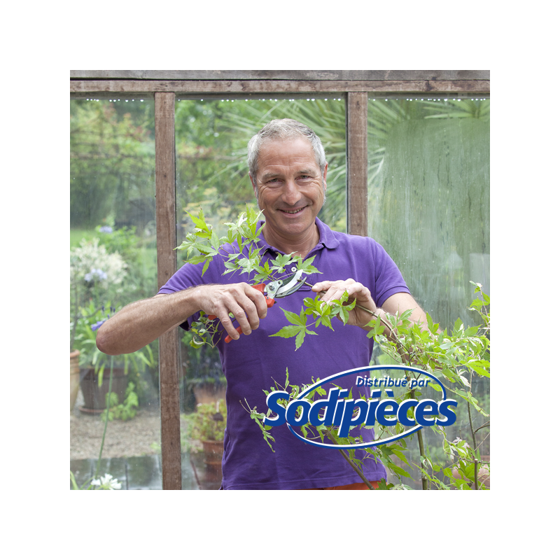 Sécateur à lames acier trempé Bahco Pradines P108-23-F. 25 mm Bi-matière. Professionnel. Fabriqué en France