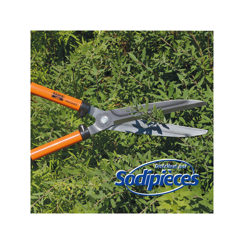 Cisaille à haies acier trempé Bahco Pradines P59-25. Usage fréquent universel. Fabriquée en France