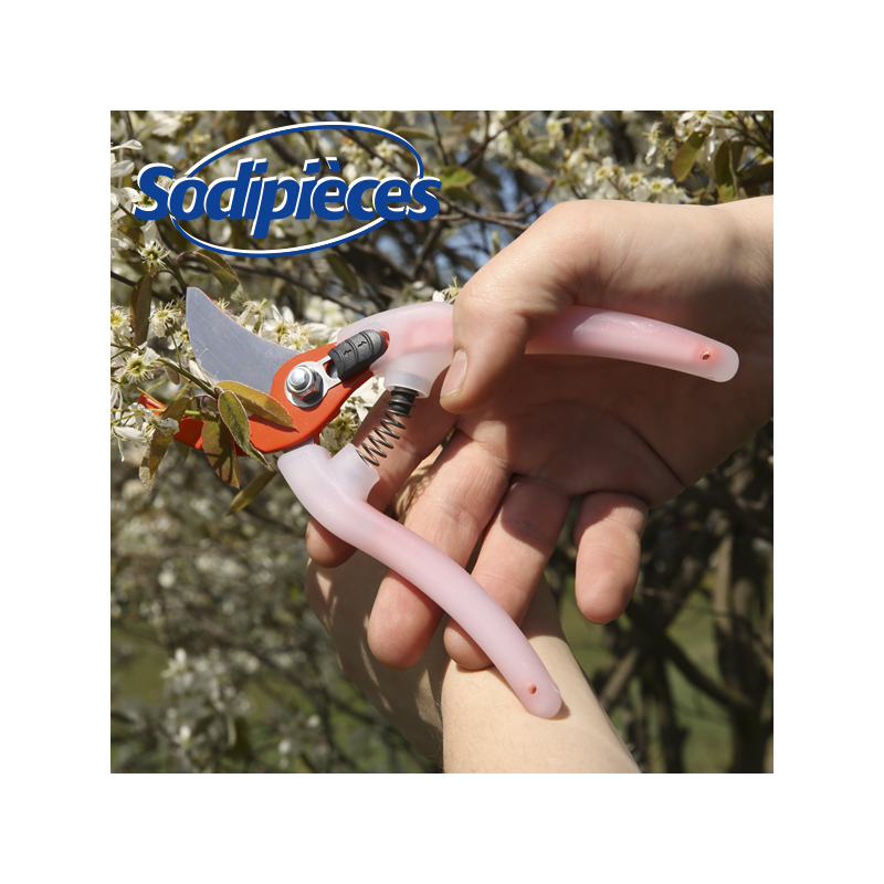 Sécateur acier trempé Clarity Bahco Pradines PG-05-Orange. 20 mm. Confort. Fabriqué en France