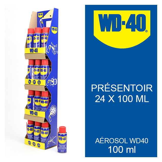 WD 40. Protège, dégrippe, lubrifie. Présentoir 24 x 400 ml WD 40. Protège, dégrippe, lubrifie. Présentoir 24 x 400 ml