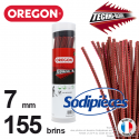 Fil Techni-Blade rouge Oregon. 7 mm. Tube de 155 brins