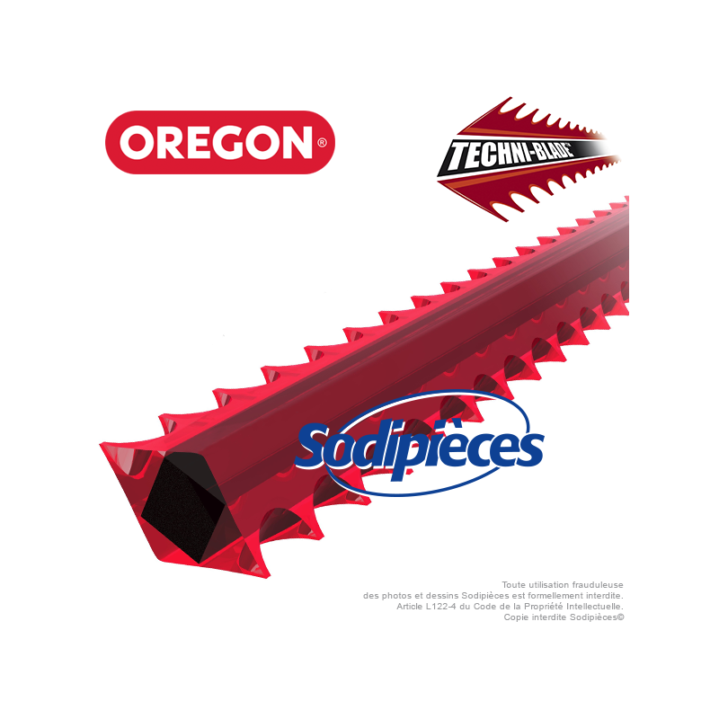  Fil TechniBlade rouge Orégon. 7 mm. Tube de 40 brins