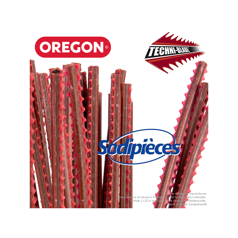  Fil TechniBlade rouge Orégon. 7 mm. Tube de 40 brins