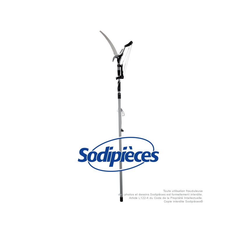 Échenilloir sur perche télescopique. 1m70 à 2m30