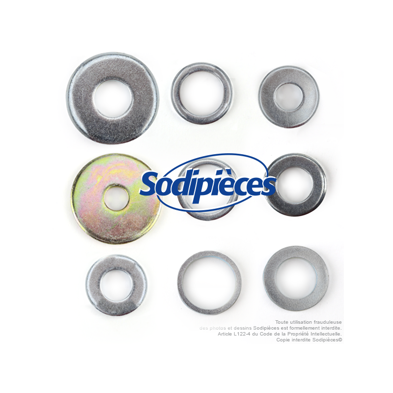 Rondelles d'adaptation pour lame universelle Rotary.