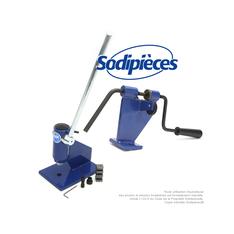 Dériveteuse de chaîne + Riveteuse de chaîne d’atelier