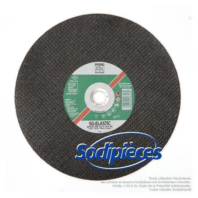 Disque à tronçonner pour pierres dures 300 x 22,2 