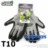 Gants anti-coupure Handergreen. Gris/noir. Taille 10