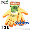 Gants haute qualité Handergreen. Jaune/orange. Taille 10