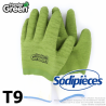 Gants crinkle Handergreen. Blanc/vert. Taille 9 Gants crinkle Handergreen. Blanc/vert. Taille 9