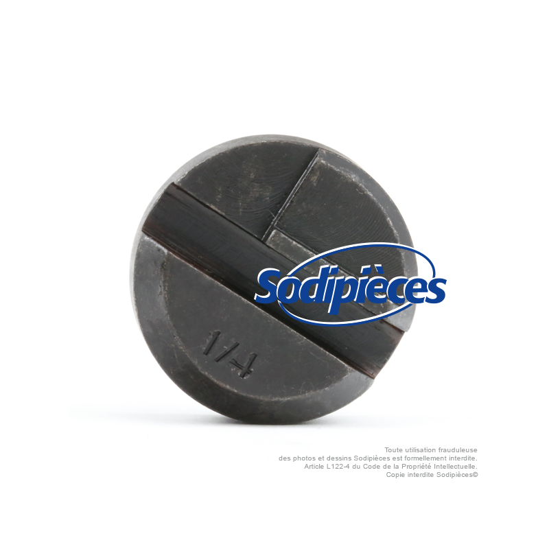 Enclume 1/4" pour affuteuse hydraulique Tecomec