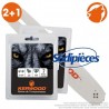 Kit 1 guide. 45 cm, 3/8”. 1,5 mm. 18A3KSWB + 2 chaînes 64 maillons 3/8”, 1,5mm Kit 1 guide. 45 cm, 3/8”. 1,5 mm. 18A3KSWB + 2 chaînes 64 maillons 3/8”, 1,5mm