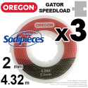 Fil débroussailleuse Oregon Gator® SpeedLoad™ 2 mm x 4,32 m