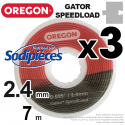 Fil débroussailleuse Oregon Gator® SpeedLoad™ 2,4 mm x 7 m