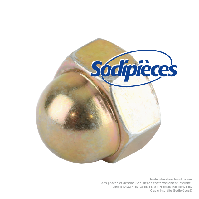 Ecrou pour renvoi d'angle 10x1,25