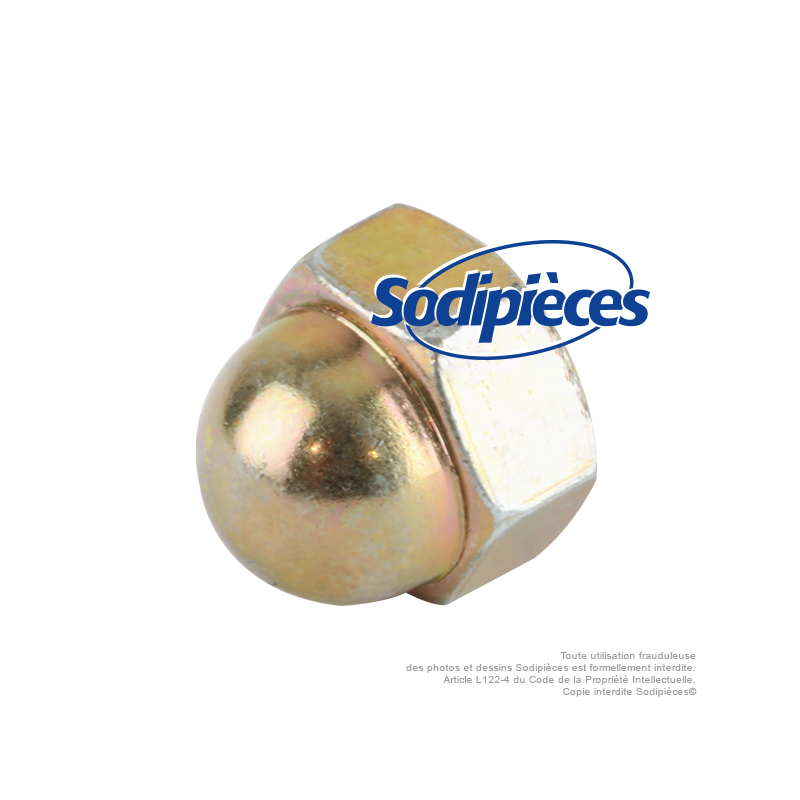 Ecrou pour renvoi d'angle 10x1,25