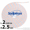 Corde de lanceur. Ø 2,5 mm x 2 m. Cordon 16 fuseaux