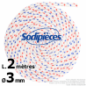 Corde de lanceur. Ø 3 mm x 2 m. Cordon 16 fuseaux