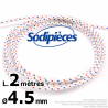 Corde de lanceur. Ø 4,5 mm x 2 m. Cordon 16 fuseaux