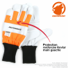 Gants forestier Kerwood Blanc. Protection main gauche taille XL / 11