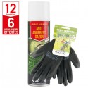 12 aérosols anti-adhérent gazon Shark Oil + 6 paires de gants Multi-services HanderGreen OFFERTES