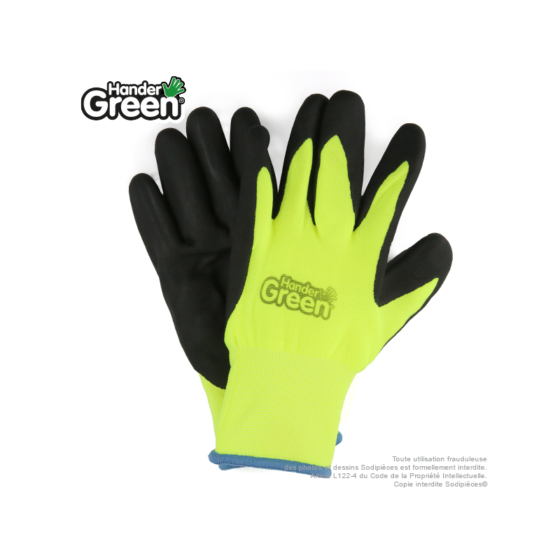 1 poussoir à neige contreplaqué + 1 paire de gants Confort Froid HanderGreen OFFERTE