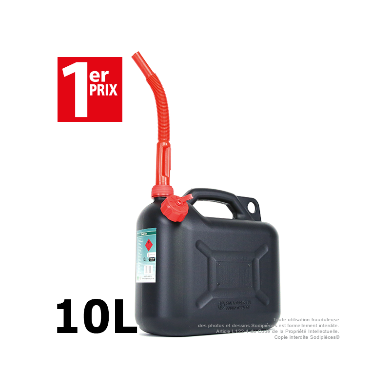 1 bidon 10L avec bec verseur + 1 paire de gants Multi-services HanderGreen OFFERTE