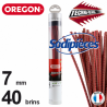 Fil TechniBlade rouge Orégon. 7 mm. Tube de 40 brins Fil TechniBlade rouge Orégon. 7 mm. Tube de 40 brins