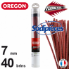  Fil TechniBlade rouge Orégon. 7 mm. Tube de 40 brins