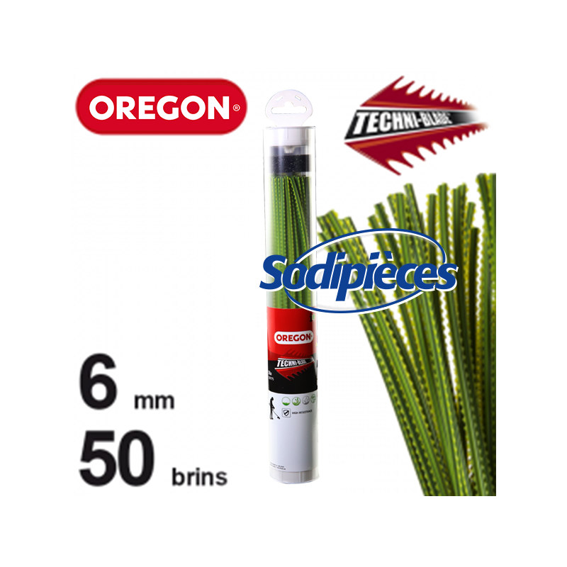  Fil TechniBlade jaune Orégon. 6 mm. Tube de 50 brins