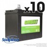 Batterie U1R9. Sans entretien pour tondeuse. Par 10