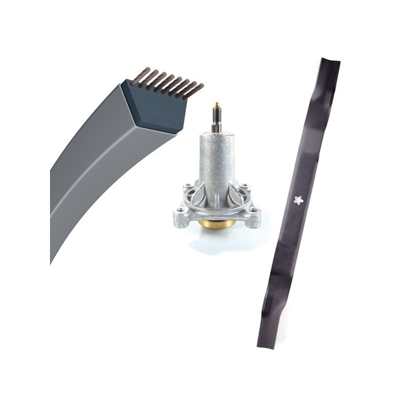 Kit pour AYP 77 cm. Courroie+palier+lame