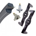 Kit pour AYP/Husqvarna 92 cm. Courroie+ 2 paliers+ 2 lames