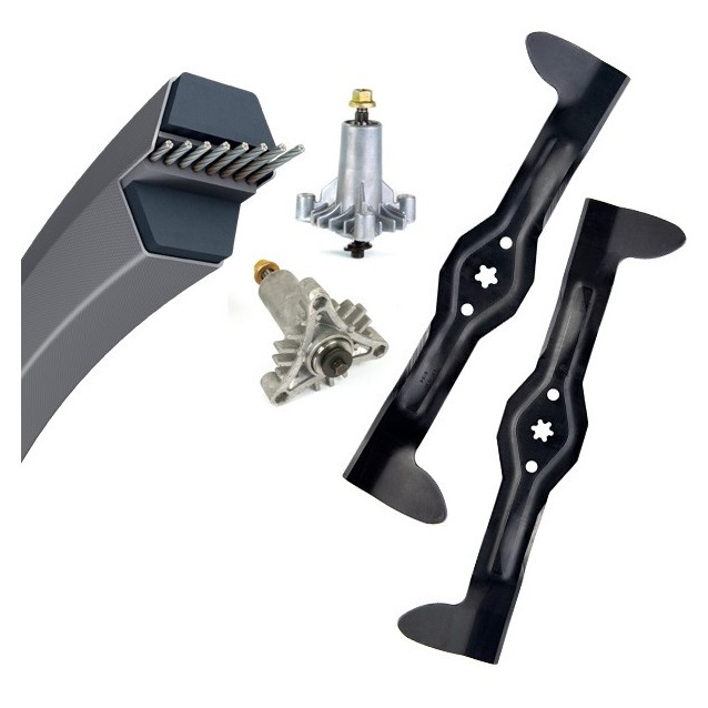 Kit pour AYP 107 cm. Courroie+ 2 paliers+ 2 lames