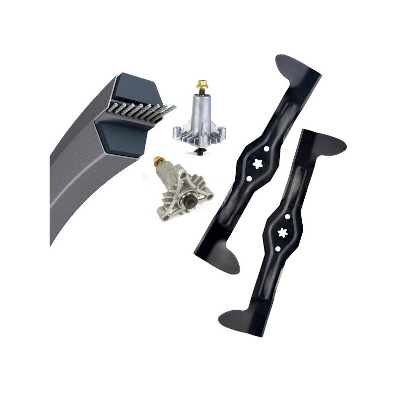 Kit pour AYP 107 cm. Courroie+ 2 paliers+ 2 lames