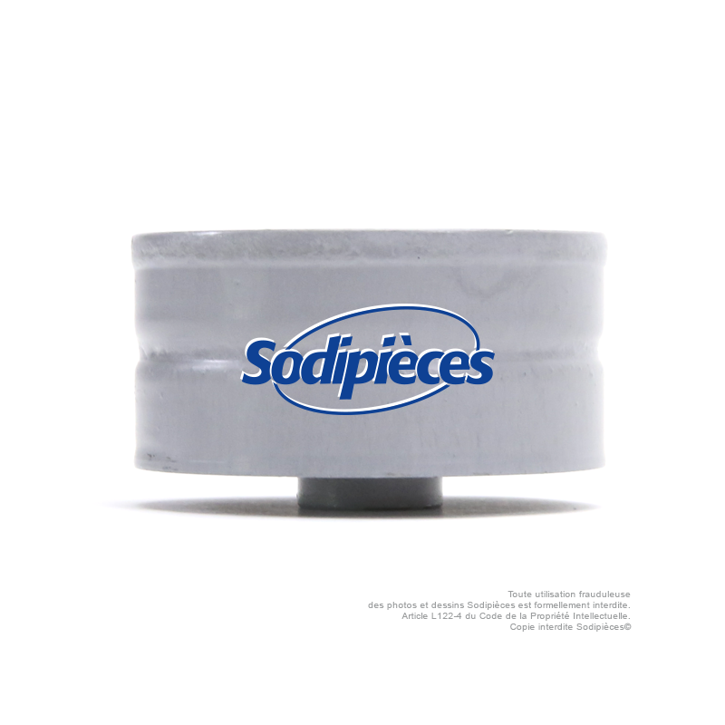 Poulie à gorge plate diam 47mm.