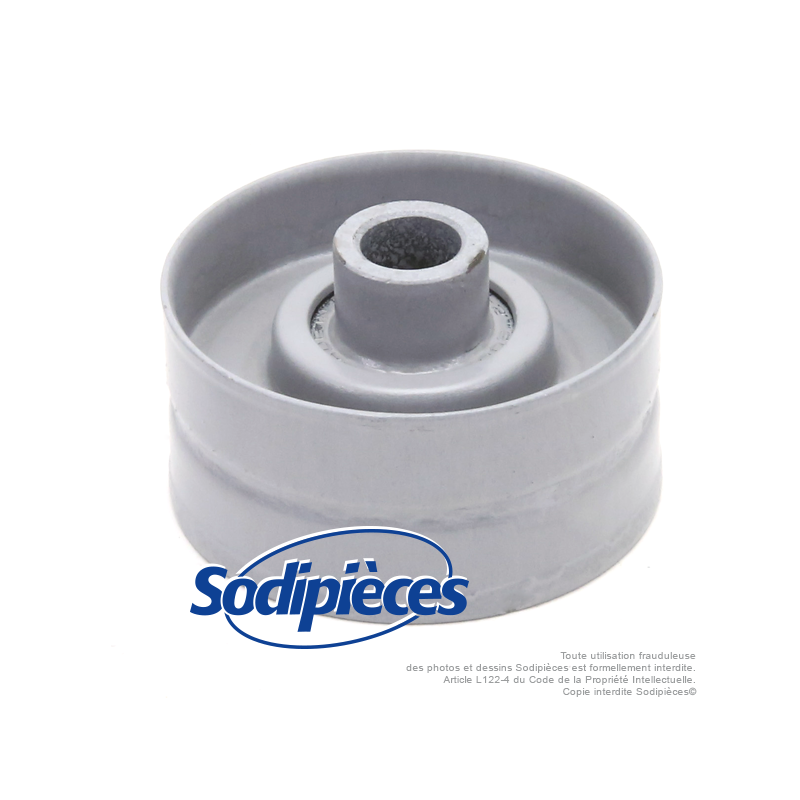 Poulie à gorge plate diam 47mm.