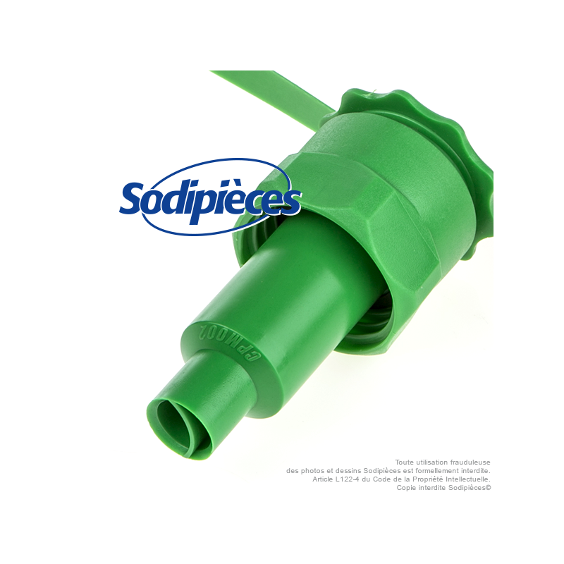Bec verseur huile vert pour bidon double