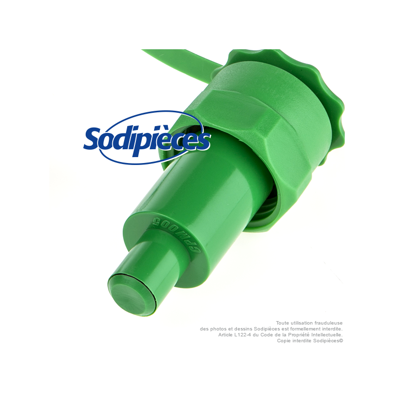 Bec verseur essence auto stop vert pour bidon double