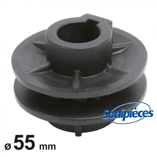 Poulie pour Castelgarden Ø 55 mm. Ales. 17 mm