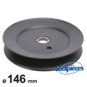 Poulie Ø 146 mm. Larg. 25,4 mm