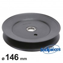 Poulie Ø 146 mm. Larg. 25,4 mm