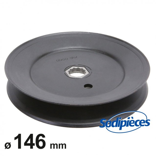 Poulie Ø 146 mm. Larg. 25,4 mm