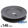 Poulie Ø 146 mm. Larg. 25,4 mm