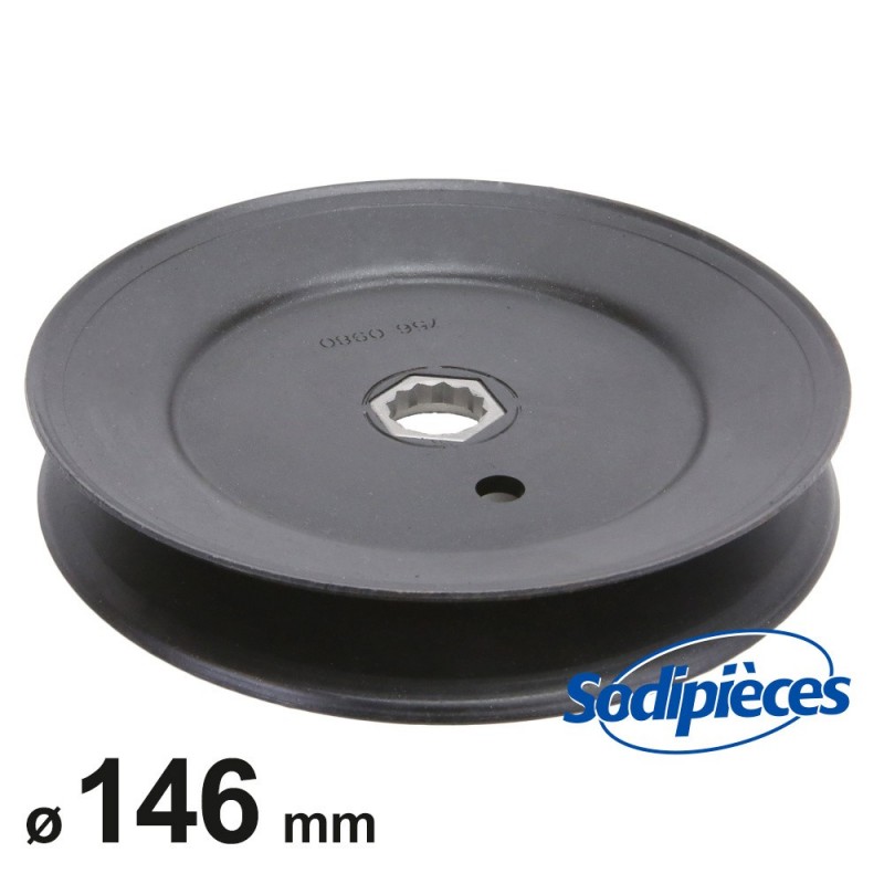 Poulie Ø 146 mm. Larg. 25,4 mm