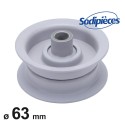 Poulie à gorge plate Ø 63 mm. N° 4702H, 66048